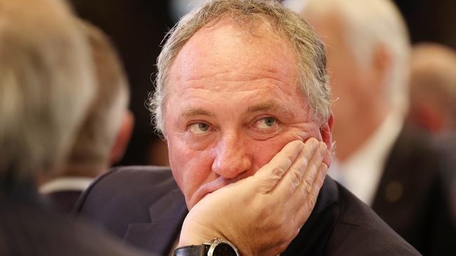 Barnaby Joyce said “like 3000 people know who [the text leak] is”. Picture: NCA/ Gary Ramage