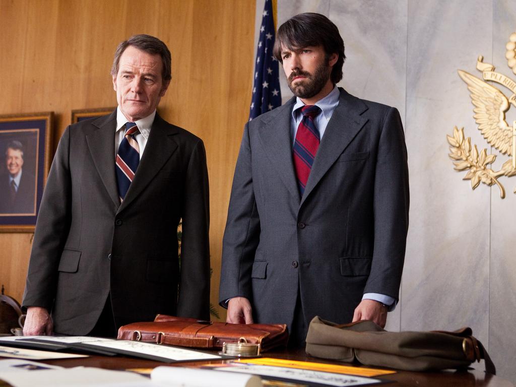 Bryan Cranston, left, and Ben Affleck in Iran hostage rescue drama, <i>Argo</i>. Picture: Claire Folger/Warner Bros