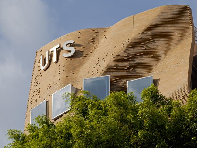 The University of Technology Sydney’s ‘Paper Bag’ building, designed by famed architect Frank Gehry.