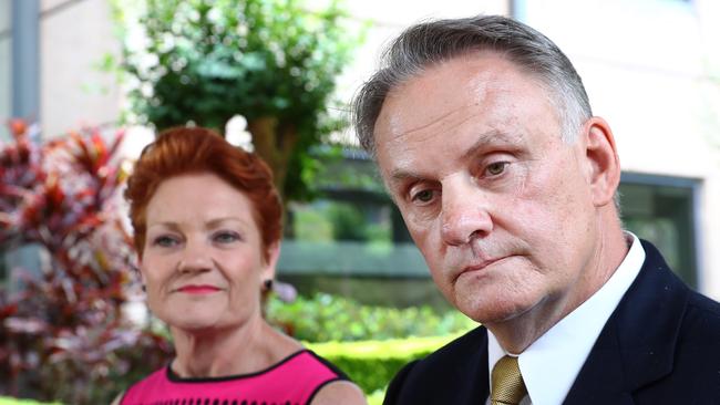 Mark Latham and Pauline Hanson want DNA testing for those claiming Aboriginal welfare from Centrelink. Picture: John Feder/The Australian