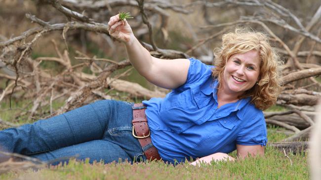 Kate Brooksby, pictured here on her family farm near Seal Bay, is a community wellbeing officer on KI.