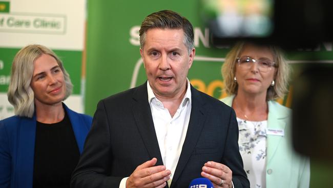 Minister Mark Butler said he asked insurers to resubmit their claims three times, before agreeing on an average premium increase of 3.73 per cent. Picture: NewsWire / John Gass