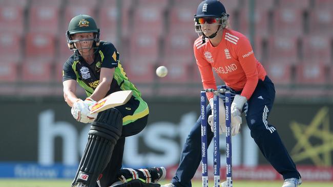 Australia captain Meg Lanning bats during the ICC World Twenty20 earlier this year.