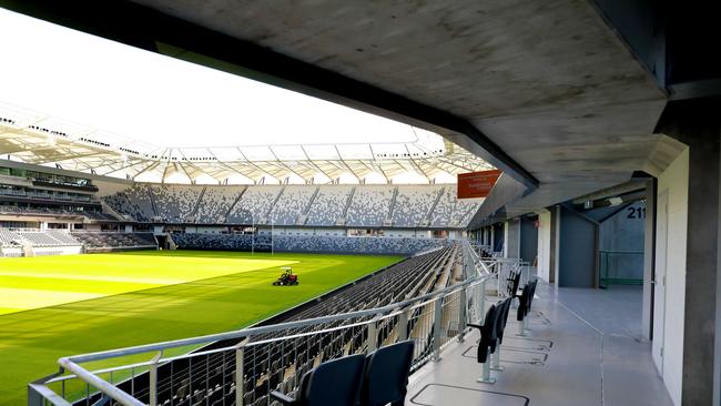 Bankwest Stadium is ready to go and should be easy for fans to get to under government plans to make public transport free for ticketholders. Picture: AAP