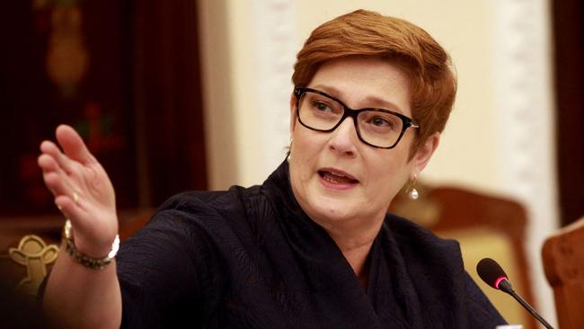 Media-shy Foreign Minister Marise Payne has a lot to juggle. Picture: AFP