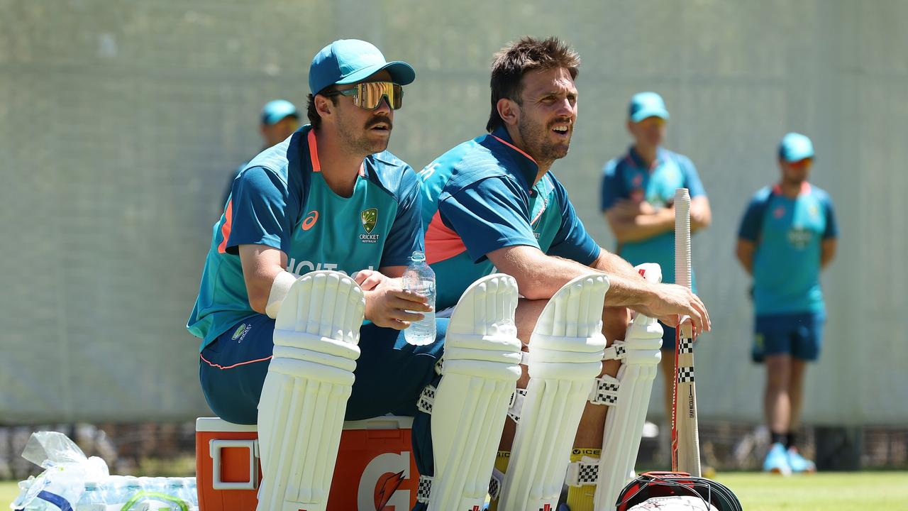 Travis Head and Mitch Marsh. Photo by Paul Kane/Getty Images
