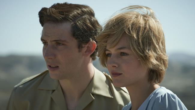 Prince Charles and Princess Diana in Llano del Buho, Almeria in a scene from The Crown. Picture: Netflix