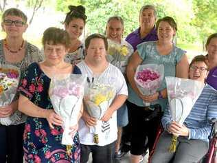 Jenny Barrett, Gweneth Vaughan, Melanie King, Calum Keigh, Neil McCamley, Mark Muldoon, Samantha Brill, Emma Dobbs. Senya St John at Endeavour Foundation onthe CQUni highway campus. Picture: Jann Houley