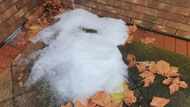 Weather pics from Robert Brokenshire at his Mount Compass farm. Picture: Supplied
