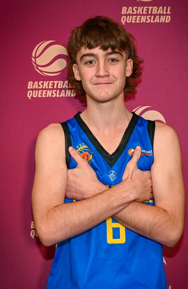 Queensland North U16 Boys player Noah Andersen. Picture: Basketball Queensland