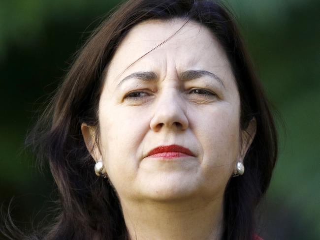 BRISBANE, AUSTRALIA - NewsWire Photos August 17, 2020: Queensland Premier Annastacia Palaszczuk during a press conference in Brisbane. Picture: NCA NewsWire/Tertius Pickard