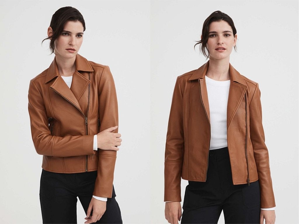 Leather jacket deals womens australia