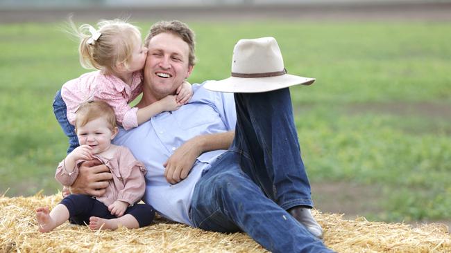 With a young family and the farm not producing an income, stress levels were high Ben Egan said. Picture: Dean Marzolla