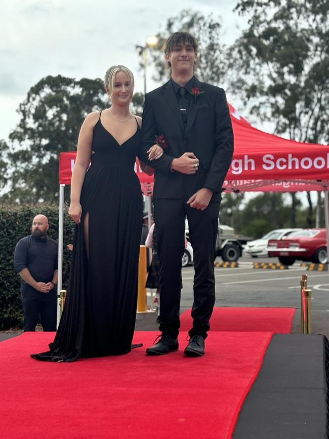 Students from Urangan State High School arrive at their formal.