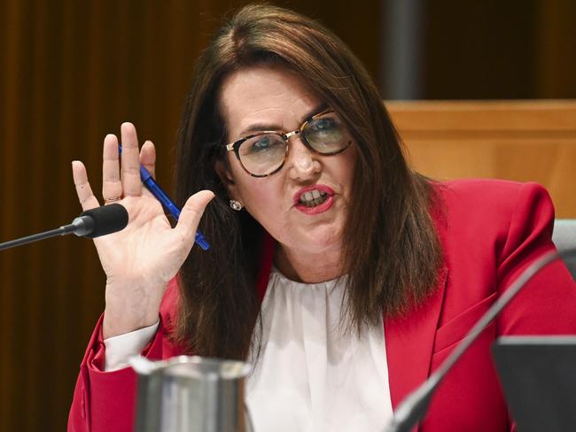 CANBERRA, AUSTRALIA, NewsWire Photos. AUGUST 4, 2023: Senator Deborah O'Neill during the Legal and Constitutional Affairs Legislation Committee Budget Estimates 2023Ã¢â¬â24 at Parliament House in Canberra. Picture: NCA NewsWire / Martin Ollman