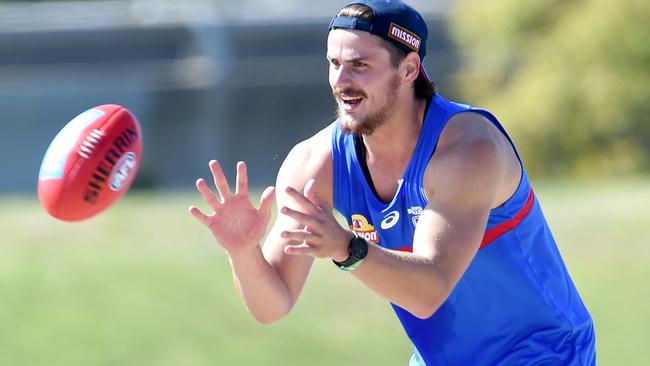 Tom Boyd has to fight for his spot in the Bulldogs best 22. Picture: Nicole Garmston