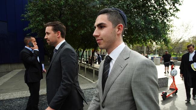 Joel Kaplan leaving the Federal Court on Thursday.Picture: Luis Enrique Ascui