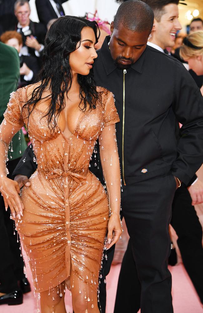 Kanye wanted to ‘fade out in the background’. Mission accomplished. Picture: Dimitrios Kambouris/Getty Images for The Met Museum/Vogue