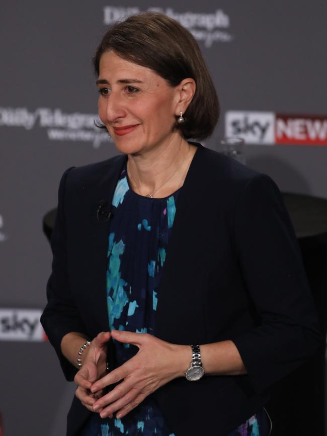 Premier Gladys Berejiklian at the People’s Forum. 