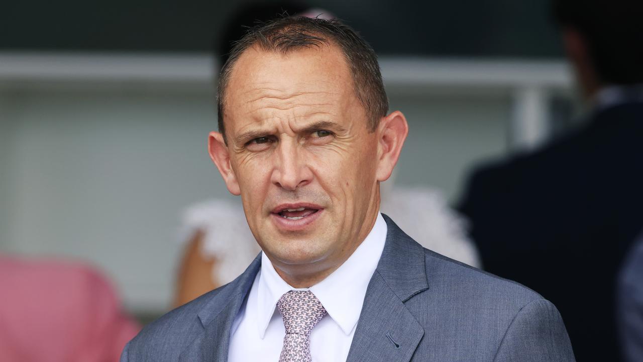 Trainer Chris Waller prepares Chantiss. Picture: Getty Images