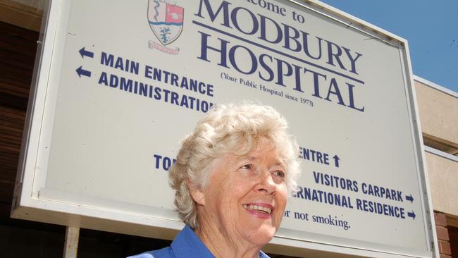 Purdom was a tireless worker for the Modbury Hospital. Picture: Noelle Bobrige.