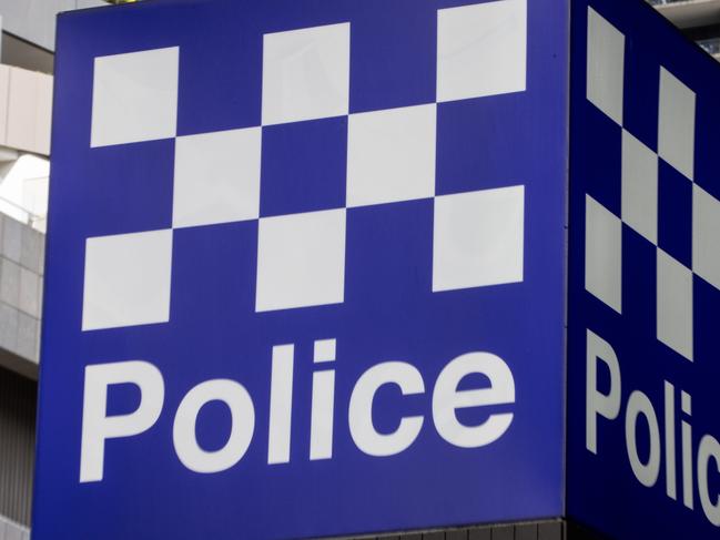 MELBOURNE, AUSTRALIA - NewsWire Photos - 22 AUGUST, 2024: A Victoria Police signage is seen on the streets of Melbourne. Picture: NewsWire / Diego Fedele