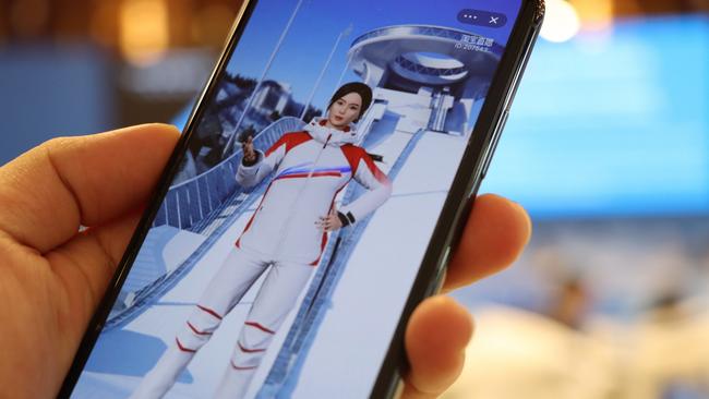 Alibaba's Winter Olympics dancing virtual influencer Dong Dong. Picture: Supplied