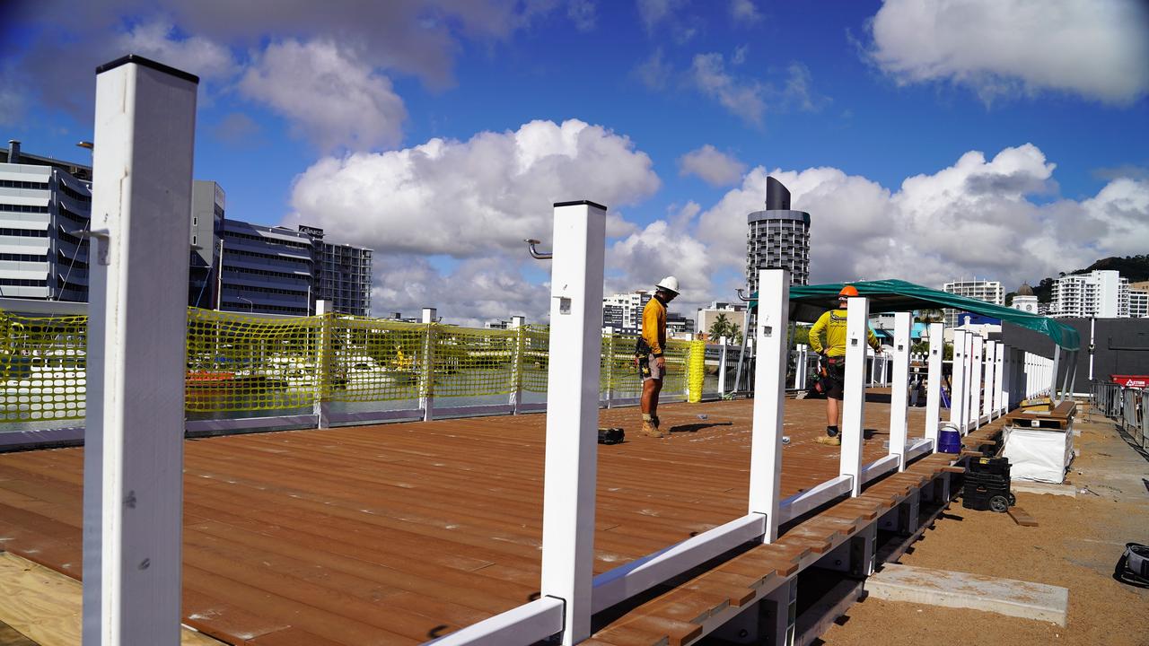 Construction progresses on the East End Boardwalk project. Picture: TCC.