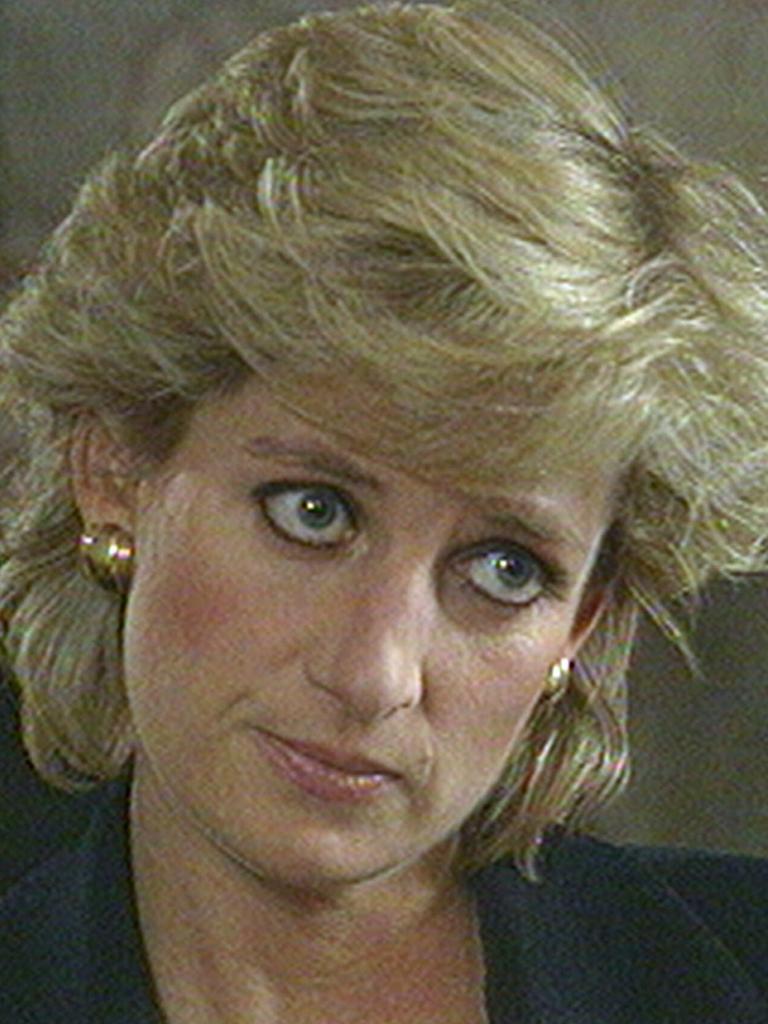 Diana during her Panorama interview in 1995. Picture: BBC