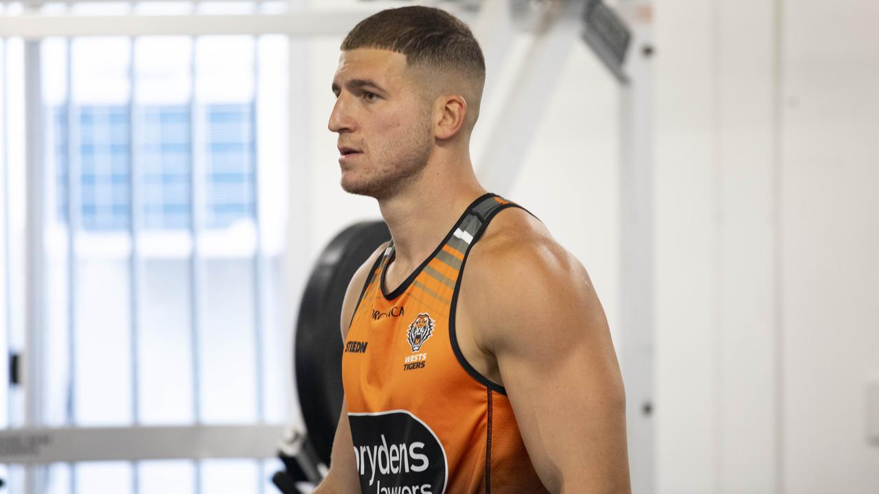 Adam Doueihi training prior to his comeback for the Wests Tigers. Credit: Supplied.