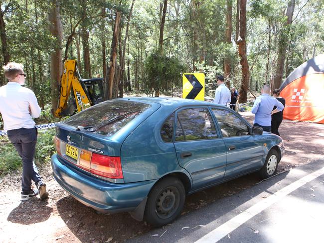 Matthew Leveson's car. Picture: Bob Barker.