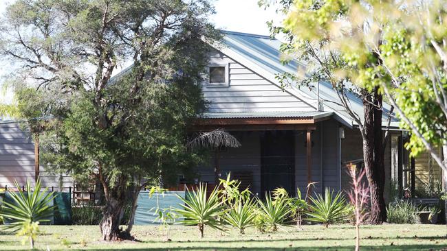 The rehab facility where Andrew O'Keefe is staying at Swan Bay on the Karuah River north of Newcastle. Picture: Peter Lorimer.