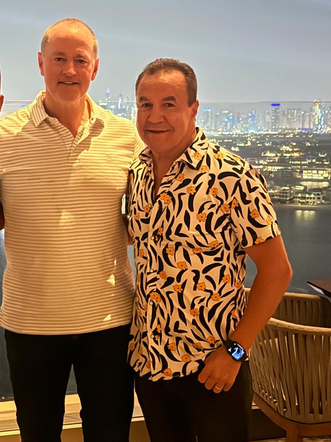 Madge and Jeff Fenech in Dubai. Credit: Supplied.