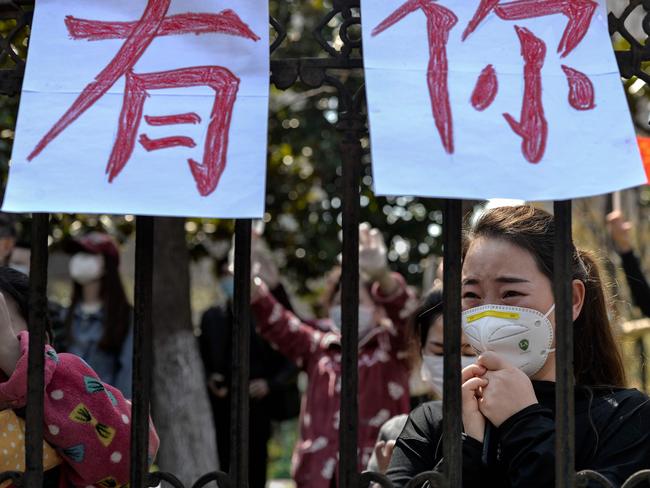 Medical teams from across China began leaving Wuhan this week after the number of new coronavirus infections dropped. Picture: STR/AFP