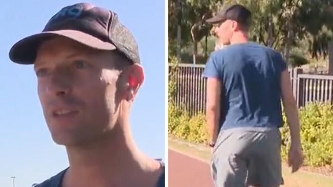 Chris Martin has emerged in Perth ahead of Coldplay's stadium concert.