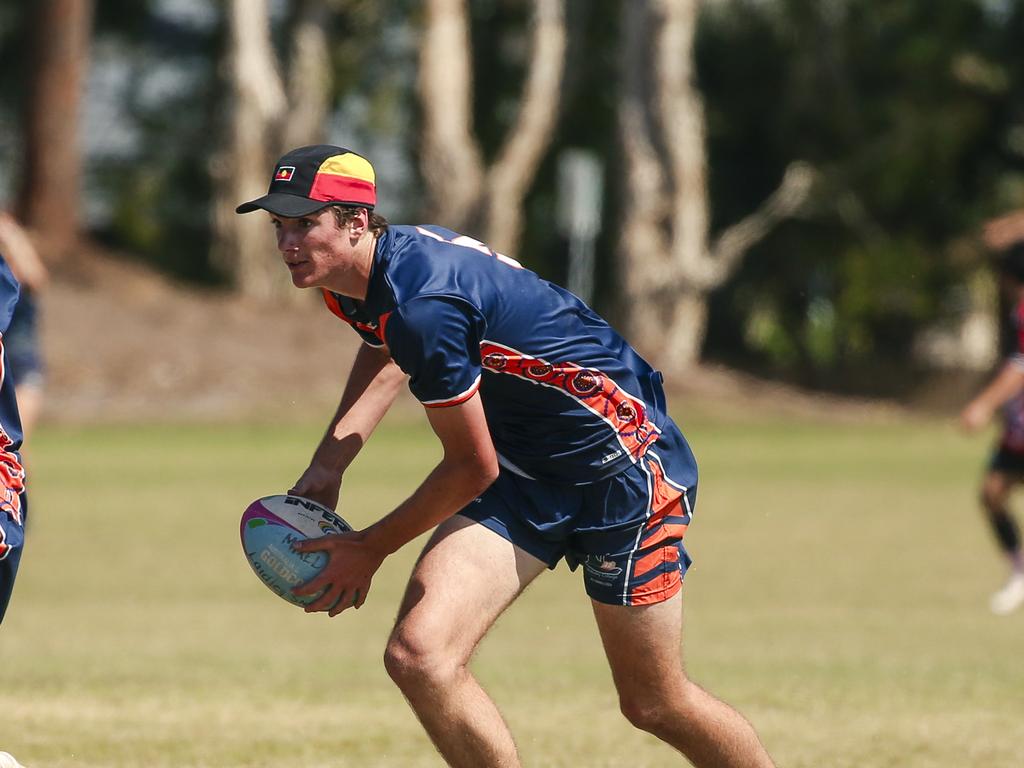 McCauley College V Laidley State High at the 2024 Gold Coast Titans All Schools Touch Football Picture: Glenn Campbell