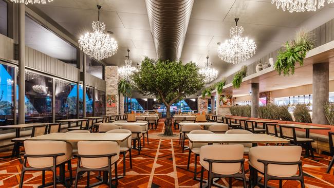 Two kitchens will service the large dining room with eastern and western cuisine. Picture: Comiskey Group