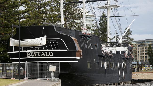 The Buffalo on the Patawalonga in Glenelg. Picture: Simon Cross