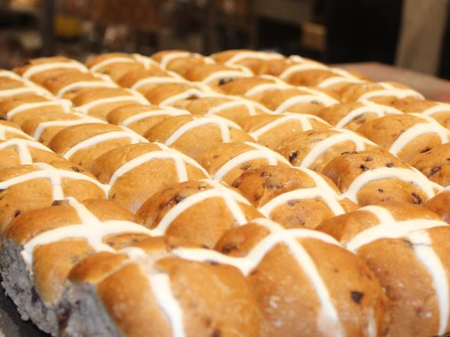 Coles traditional fruit Hot Cross Buns. Picture: Supplied