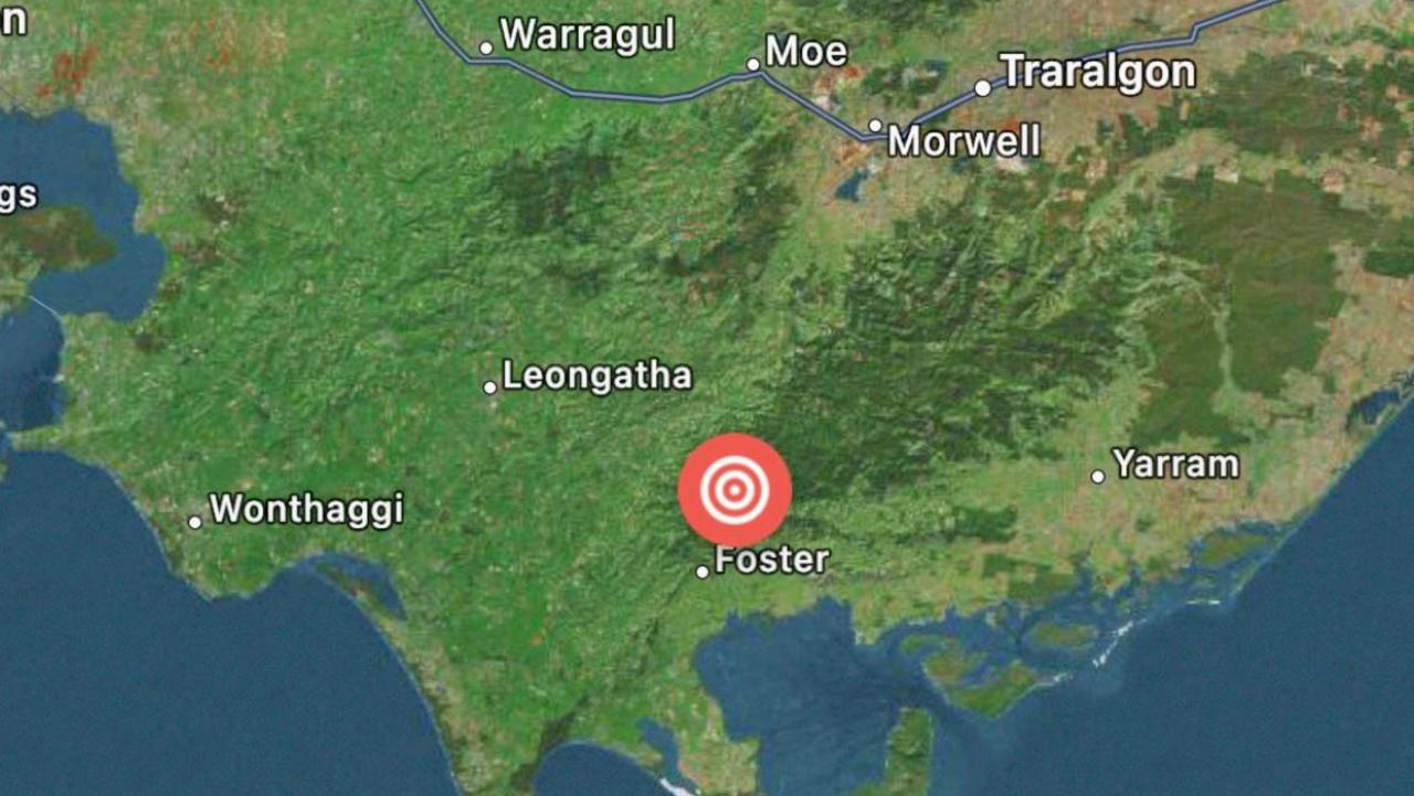 A small earthquake was felt in the regional town of Foster, Victoria. Picture: Seismology Research Centre