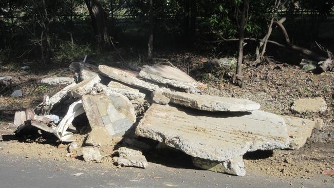 Illegal dumping at Plassey Rd, North Ryde