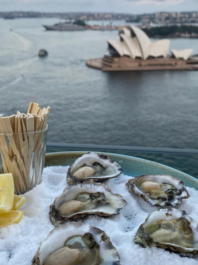 Guests are treated to a glass of sparkling and canapes on arrival. Picture: Supplied