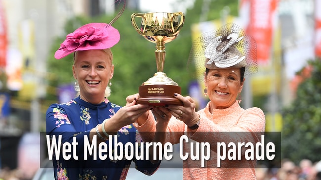 Wet weather for Melbourne Cup 2019 parade