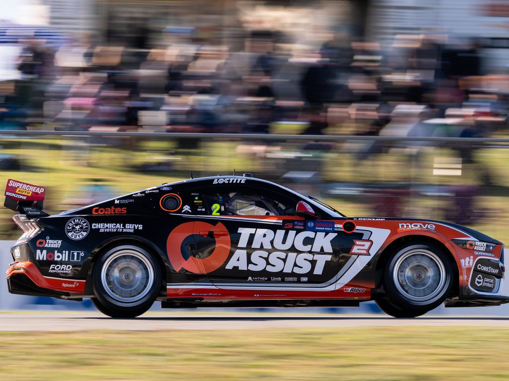 Ryan Wood testing the limits during qualifying. Picture: Daniel Kalisz/Getty Images