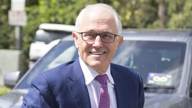 Malcolm Turnbull in Brisbane yesterday. Picture: AAP