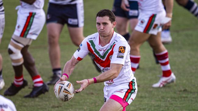 Trey Crowley was a busy contributor for the Nightcliff Dragons in the 2024 NRL NT season. Picture: NRL NT / Patch Clapp