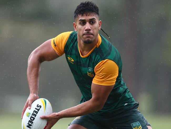 Try machine Alofiana Khan-Pereira will appear for the Indigenous All Stars against the Maori All Stars. Picture: Chris Hyde/Getty Images