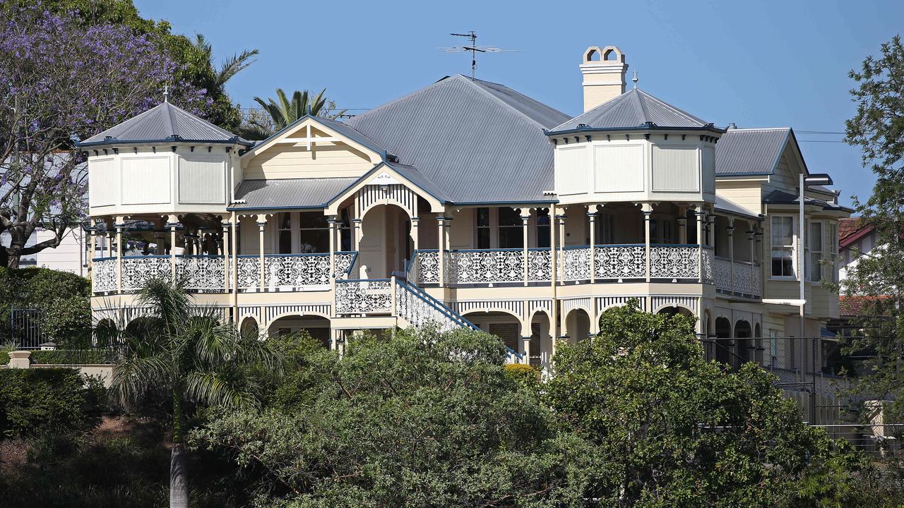 Rinehart’s record-breaking historic home on the Brisbane River, which she paid $14 million for in 2014. Picture: Lyndon Mechielsen