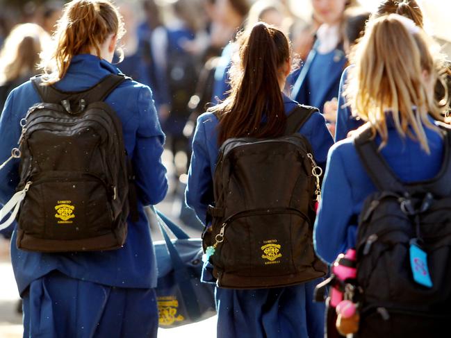 Students at religious schools (not pictured) could be turned away depending on their sexual orientation or gender identity. Picture: The Australian