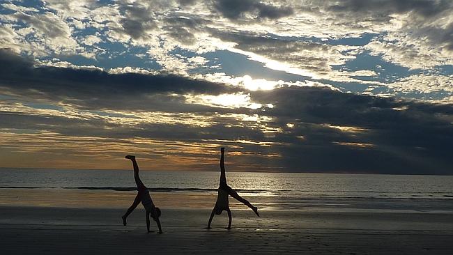 Pic of the day: Hand stands on the beach at Francois Peron National Park. Picture: Joanne Semini